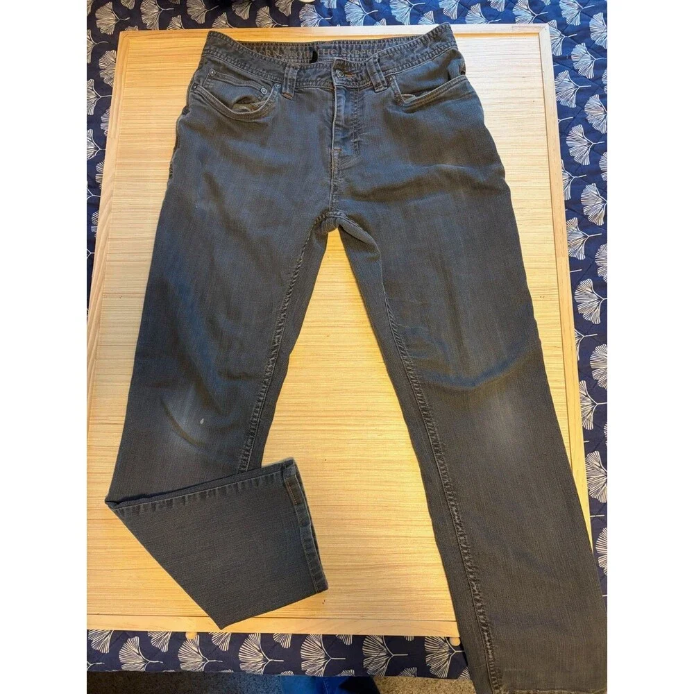 prAna Men’s 30x30 Gray Slim Fit Jeans Denim 5 Pocket Outdoor Casual